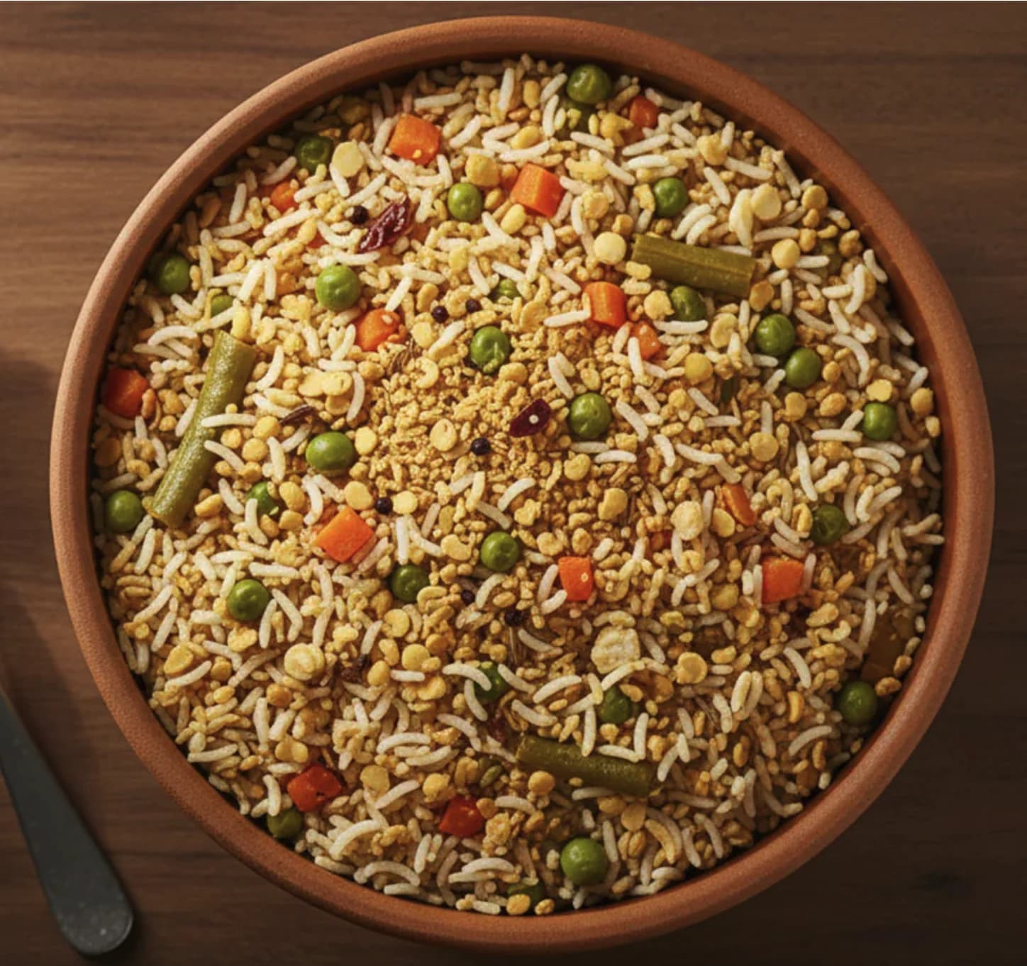 Dry freeze-dried vegetable biryani