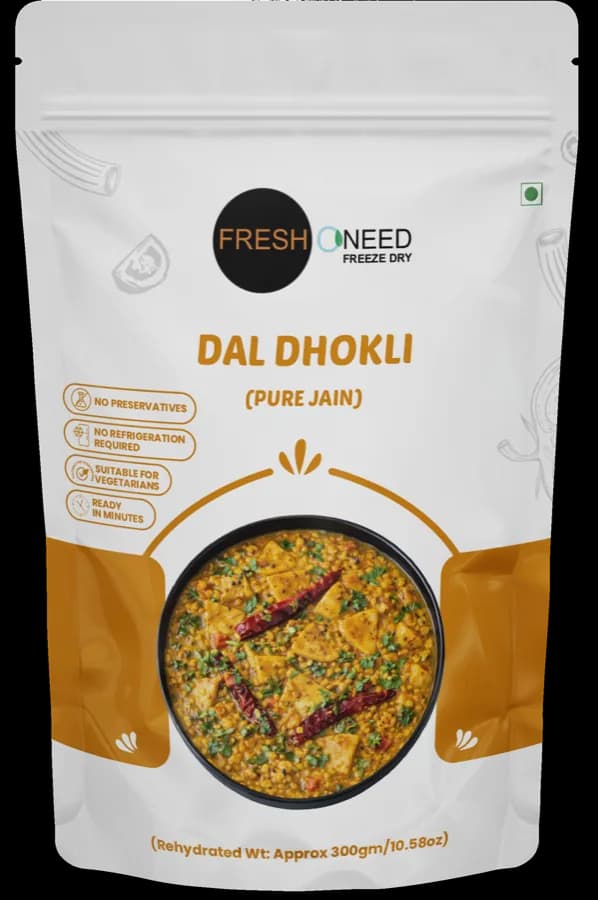Gujarati Dal Dhokli (Desi Ghee) (Jain)