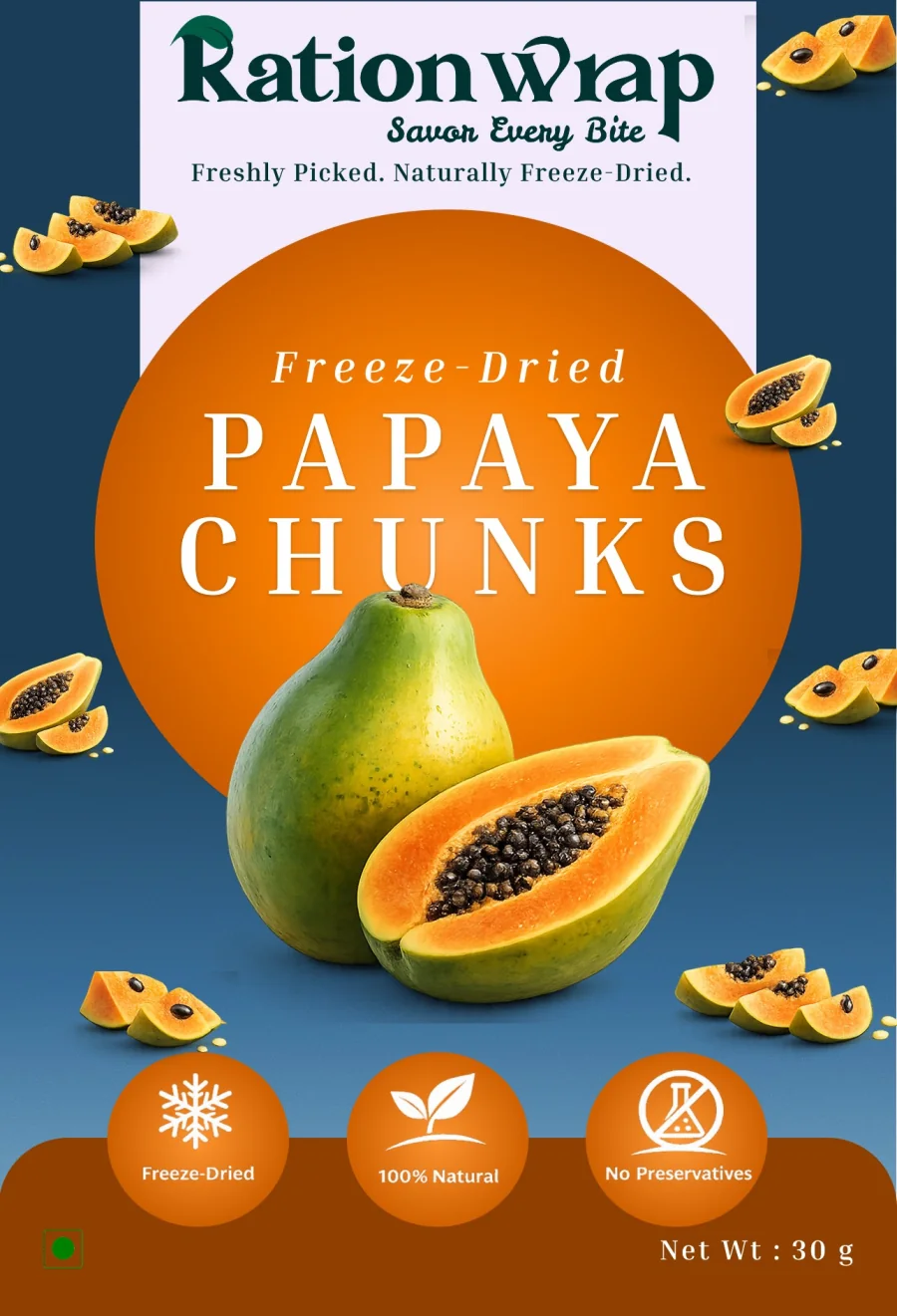 Papaya Chunks — front of pack