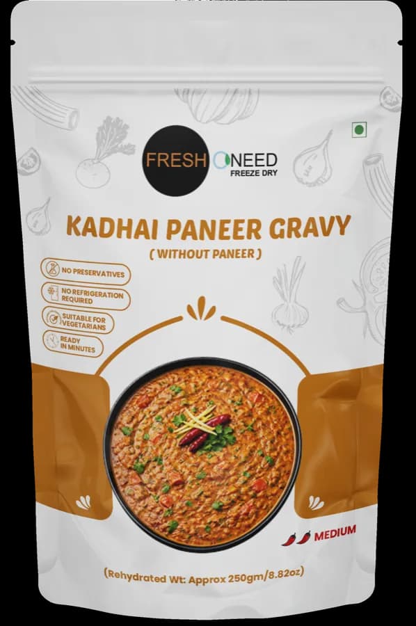 Kadhai Paneer Gravy (Without Paneer)