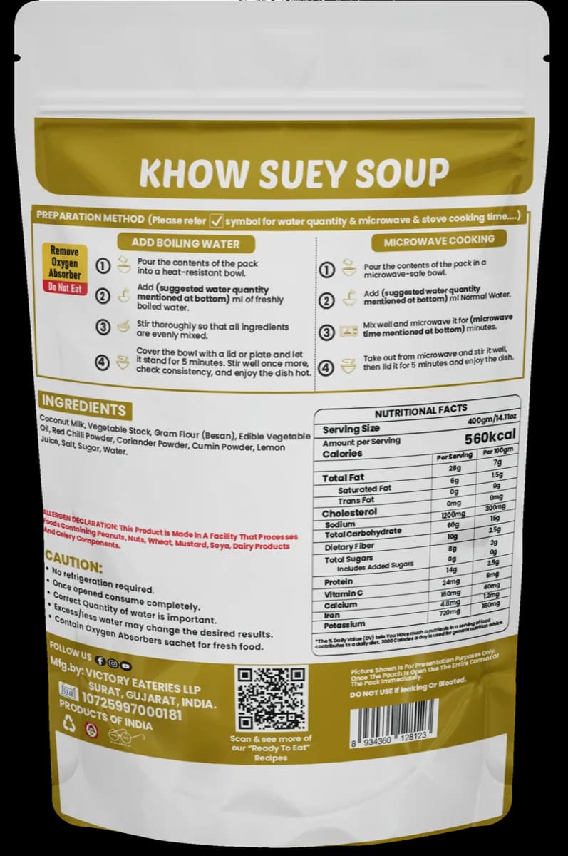 Khao Suey Soup (Jain) — back of pack