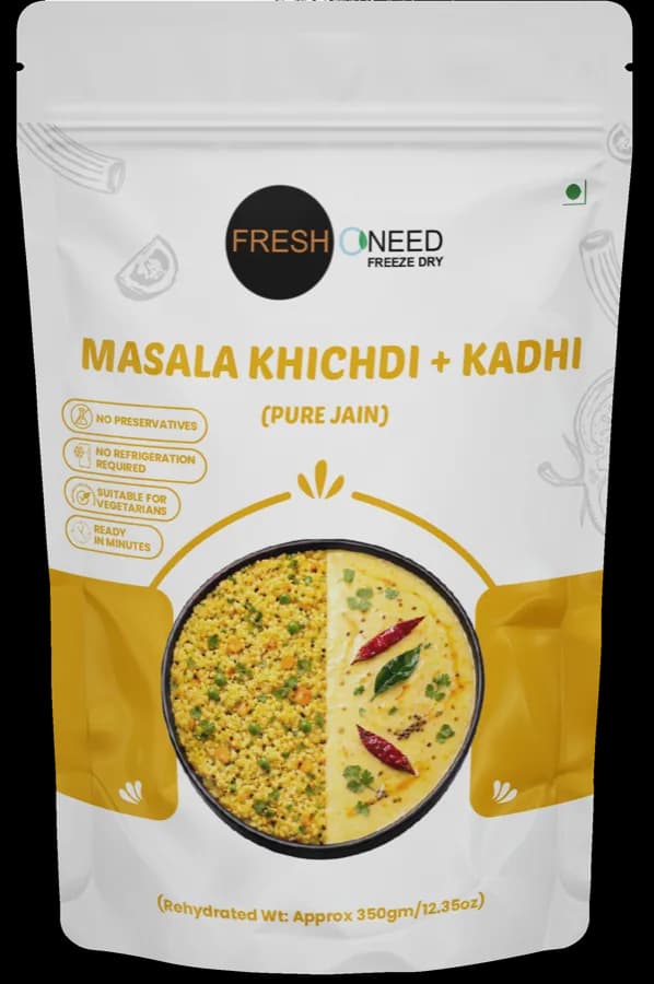 Masala Khichdi + Kadhi (Jain)