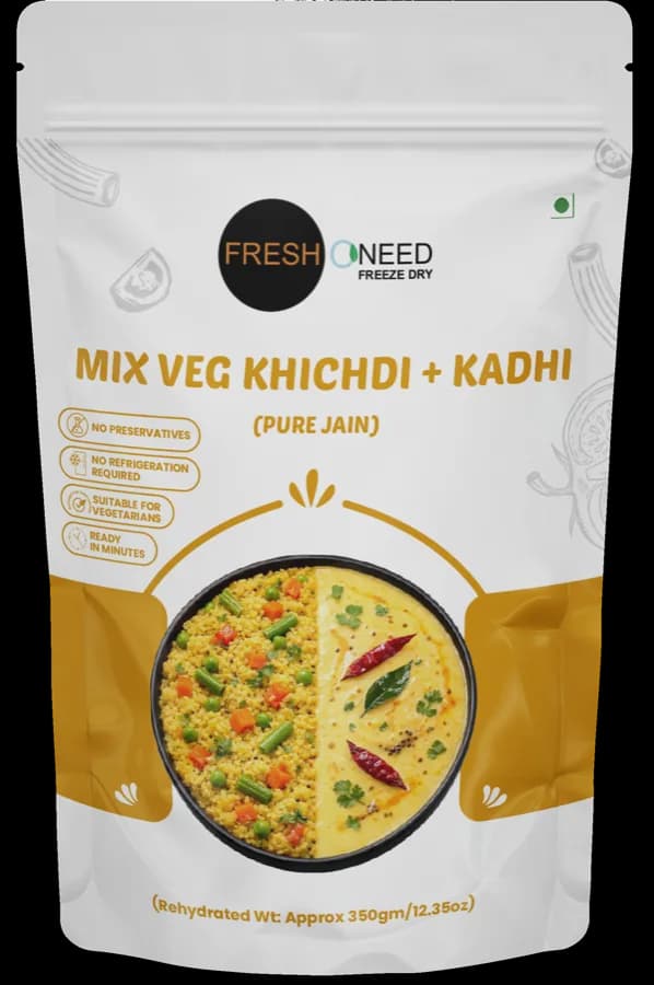 Mix Veg Khichdi + Kadhi (Jain)