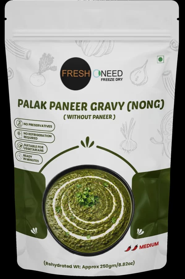 Palak Paneer Gravy (Without Paneer)