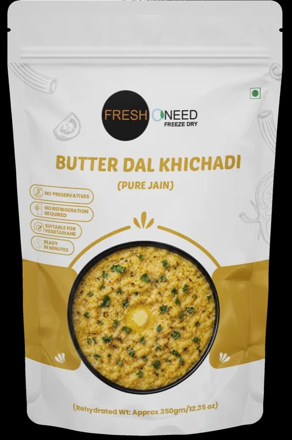 Butter Dal Khichdi (Jain)