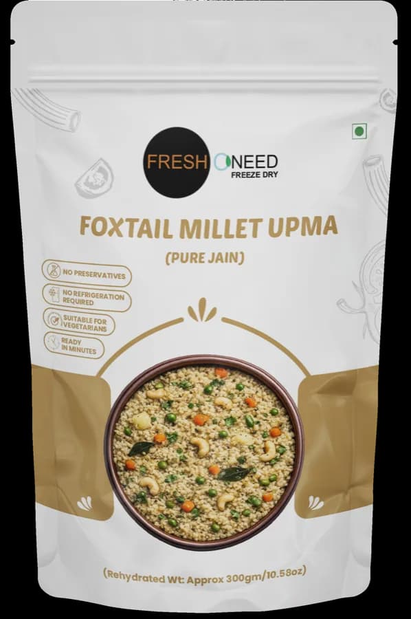 Foxtail Millet Upma (Jain)